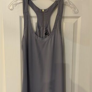 Express Light Gray Sleeveless Top